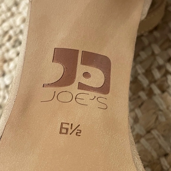 JOE’S JEANS Vaughn Latte Suede Leather Heels - Picture 10 of 12